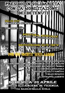 mobilitazione vicenza contro il carcere 20 aprile 2014